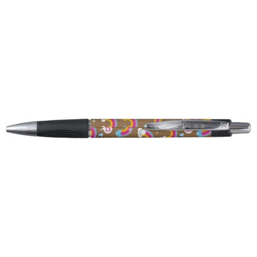 Stylo motif mignon d'arcs-en-ciel (Dos)