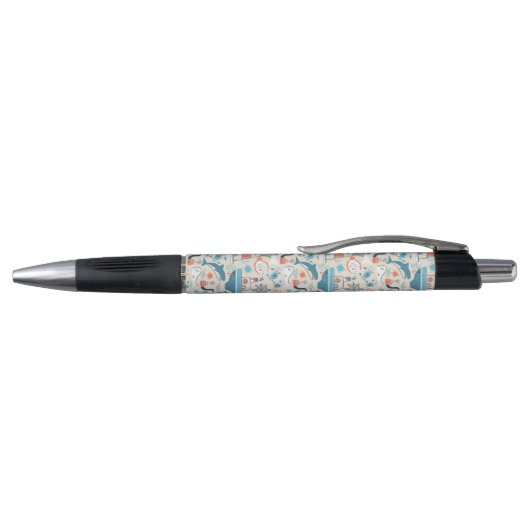 Stylo Motif mignon de griffonnage de la Mer du Nord (Haut)