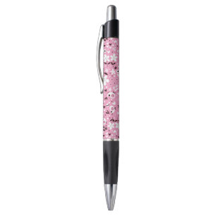 Stylo motif mignon de rose d'oiseaux et de fleurs