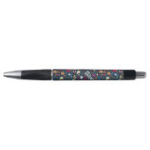 Stylo motif mignon d'oiseaux et de fleurs (Devant)