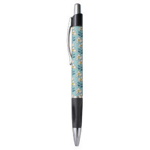 Stylo Motif moderne de feuille florale de la moitié du