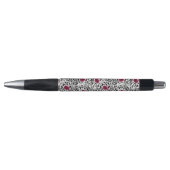 Stylo Motif moderne des lèvres B&W de rouge à lèvres (Devant)