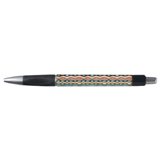 Stylo Motif multicolore abstrait (Devant)