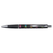 Stylo Motif multicolore avec des crânes (Dos)