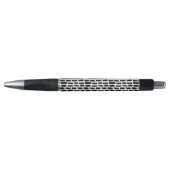 Stylo Motif noir de courses de brosse (Devant)