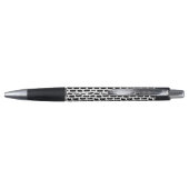 Stylo Motif noir de courses de brosse (Dos)