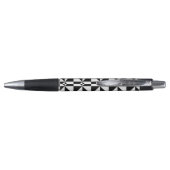Stylo Motif noir et blanc de triangle (Dos)