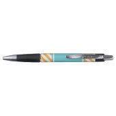 Stylo Motif Orange and Aqua Stripes (Dos)