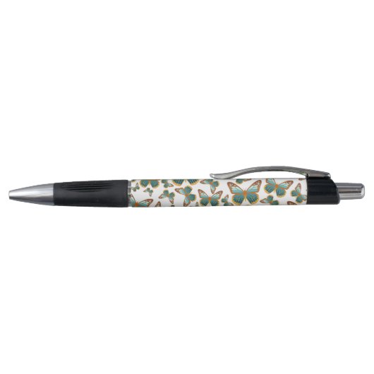 Stylo Motif papillon bleu dégradé (Haut)