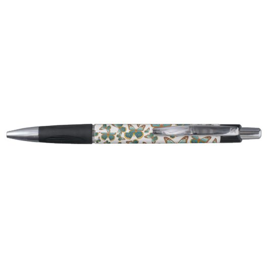 Stylo Motif papillon bleu dégradé (Dos)
