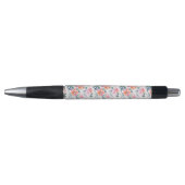 Stylo Motif peint de roses (Devant)