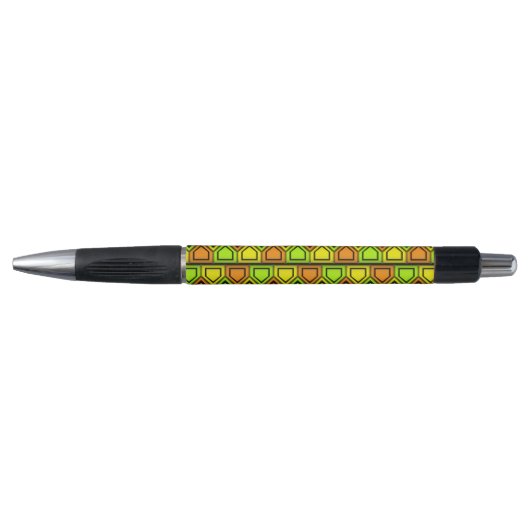 Stylo Motif Penta - Jaune (Devant)