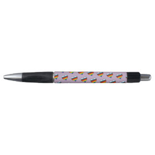 Stylo Motif Rainbow Heart