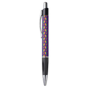 Stylo Motif Rainbow Hearts