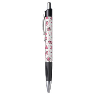 Stylo motif romantique