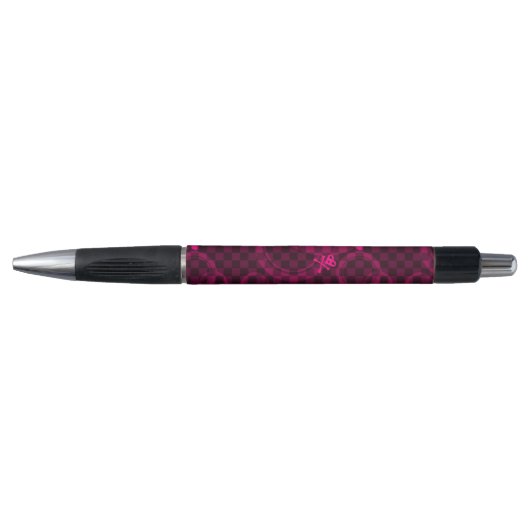Stylo Motif rose d'Emo avec des cercles (Devant)
