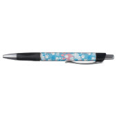 Stylo Motif rose et bleu de chien de camouflage (Bas)