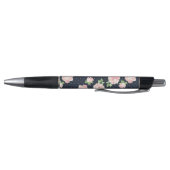 Stylo Motif Rose rose et bleu Vintage Monogramme (Bas)