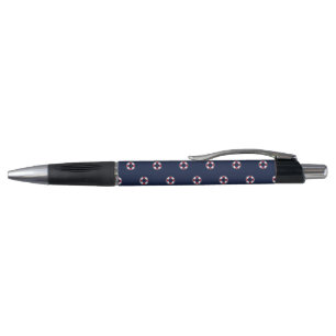 Stylo Motif rouge et blanc de balise
