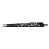 Stylo Motif sans couture avec libellules d'or (Haut)