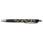 Stylo Motif sans couture avec libellules d'or (Bas)