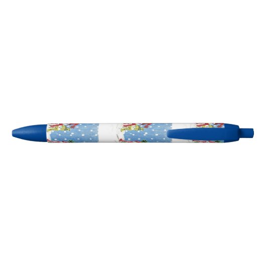 Stylo motif Snowmen (Dos)