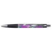 Stylo Motif Tartan violet (Dos)
