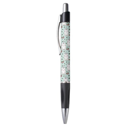 Stylo Motif tiré par la main mignon de chat de licorne (Haut (Vertical))