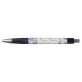 Stylo Motif tourbillonnant en marbre violet (Devant)