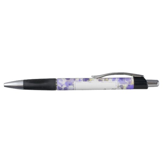 Stylo Motif tourbillonnant en marbre violet (Haut)
