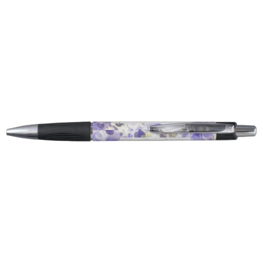 Stylo Motif tourbillonnant en marbre violet (Dos)