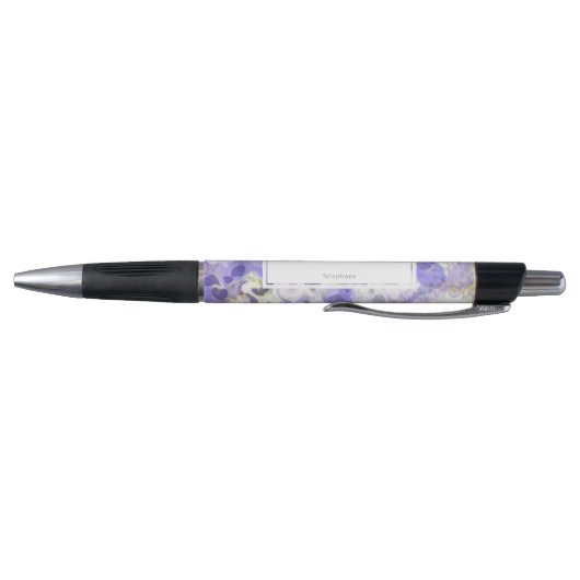 Stylo Motif tourbillonnant en marbre violet (Bas)