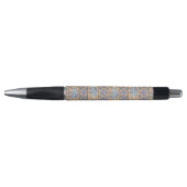 Stylo Motif tribal d'éléphant ethnique bleu (Devant)