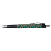 Stylo Motif turquoise bleu et or (Haut)
