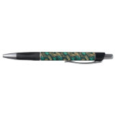 Stylo Motif turquoise bleu et or (Bas)