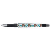 Stylo Motif turquoise d'Emoji de dunette (Devant)