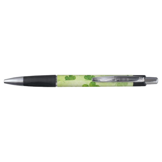 Stylo Motif vert de shamrock (Dos)