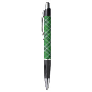 Stylo Motif vert-foncé et de Forest Green de plaid