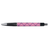 Stylo Motif violet pipelé (Devant)