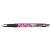 Stylo Motif violet pipelé (Dos)
