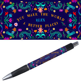 Stylo Motivation et confiance en soi - Floral Fiesta