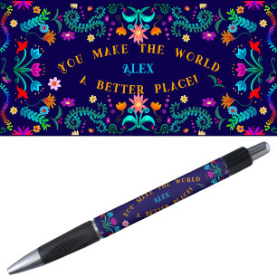 Stylo Motivation et confiance en soi - Floral Fiesta