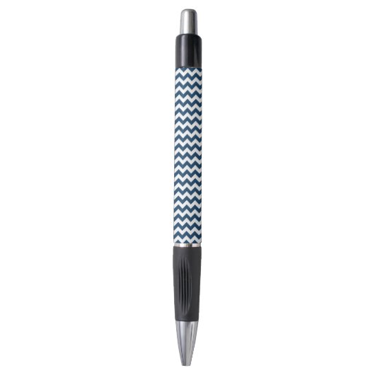 Stylo Navy Zigzag, Navy Chevron, Motif géométrique (Devant (Vertical))