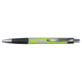 Stylo néon vert citron gris fun (Dos)