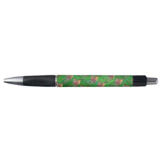 Stylo Noël De Camel Sur Vert (Devant)