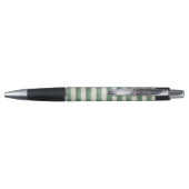 Stylo Noël Green Cream Stripes (Dos)