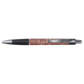 Stylo Noël Pailleté Rouge (Dos)