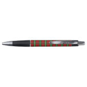 Stylo Noël Rouge Vert Grand Chèque Plaid (Dos)