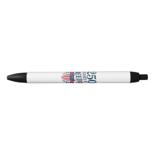 Stylo Noir 250 Ans de Liberté 1776 2026 4 Juillet 250e Naiss
