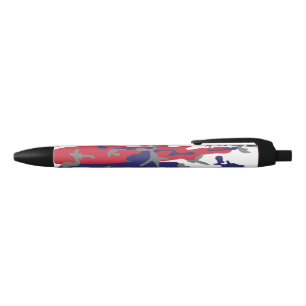 Stylo Noir 4 juillet, Jour de l'Indépendance, Gris Camouflage